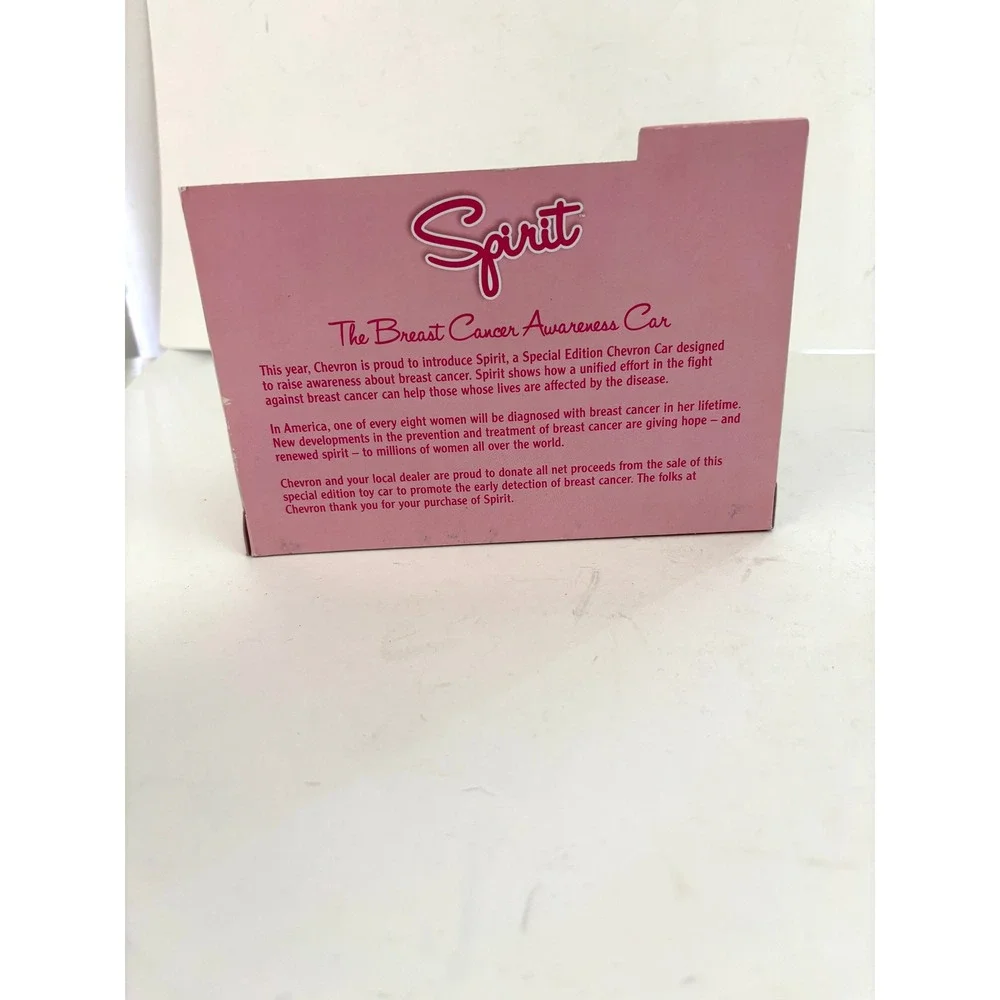 2008 Chevron Cars Spirit Breast Cancer Awareness Special Edition Pink Car NIB